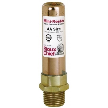 SIOUX CHIEF Sioux Chief Mfg 660-G2 .5 in. MIP Thread Mini Rester Residential Water Hammer Arr 660-G2